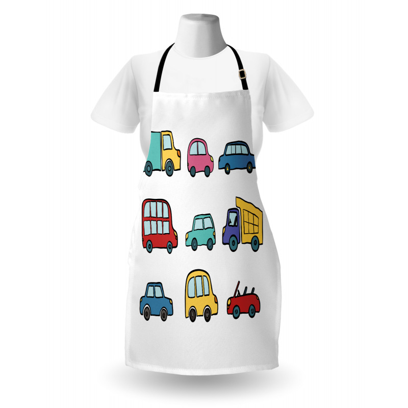 Cartoon Cars Apron