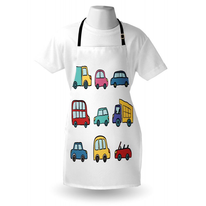 Cartoon Cars Apron