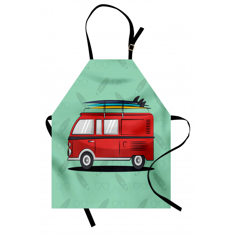 Van with Surf Boards Apron