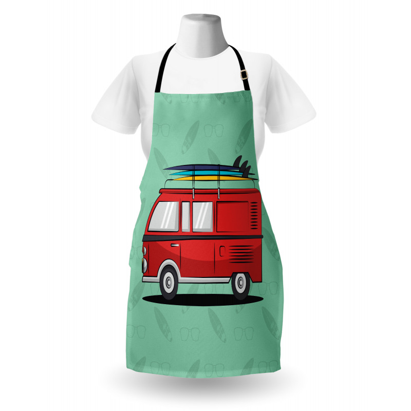 Van with Surf Boards Apron