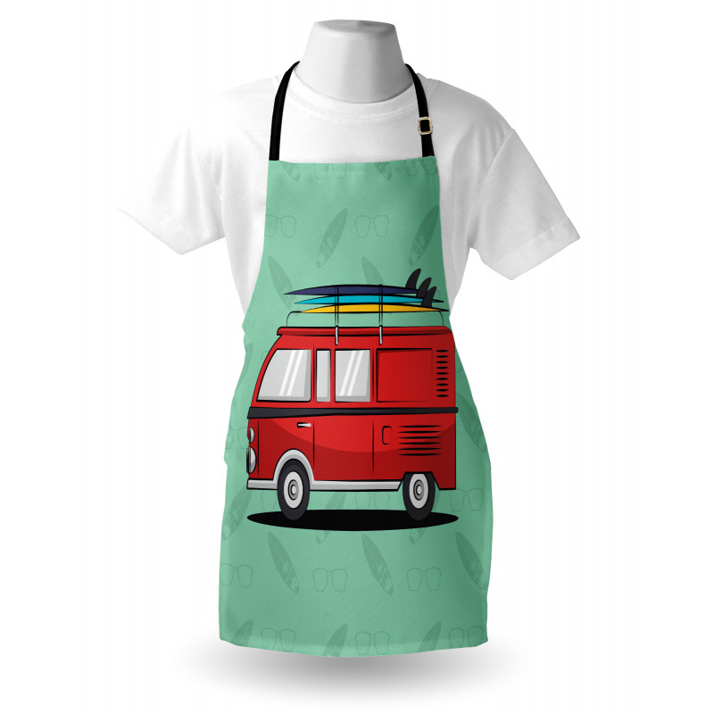 Van with Surf Boards Apron