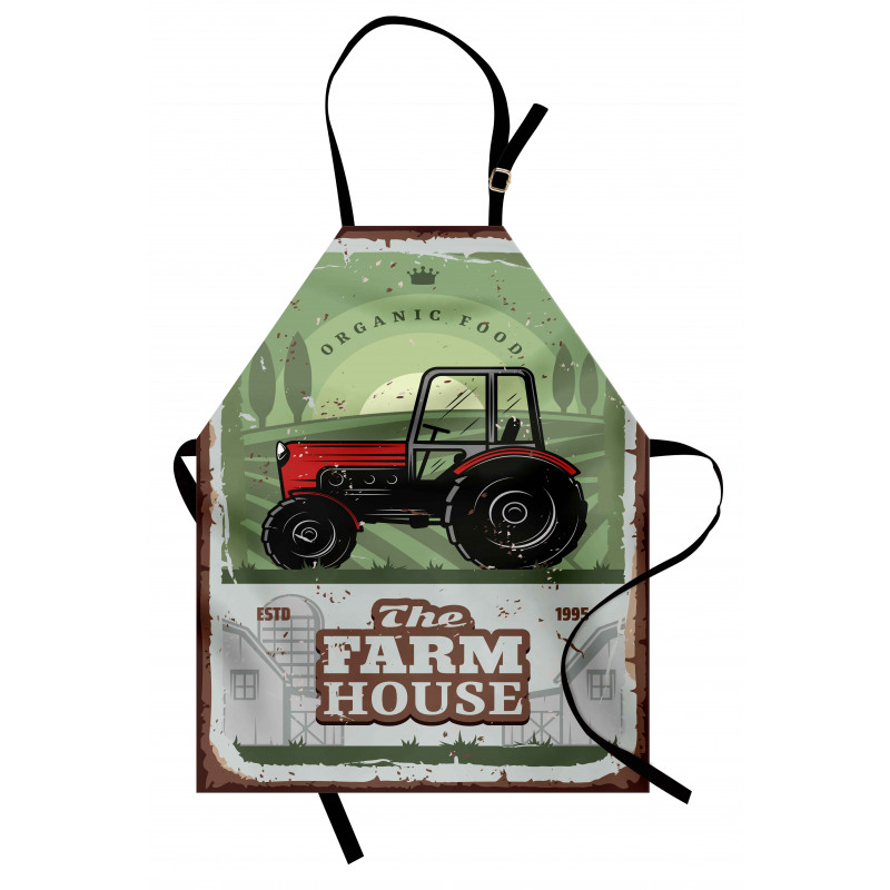 Farmer Tractor Art Apron