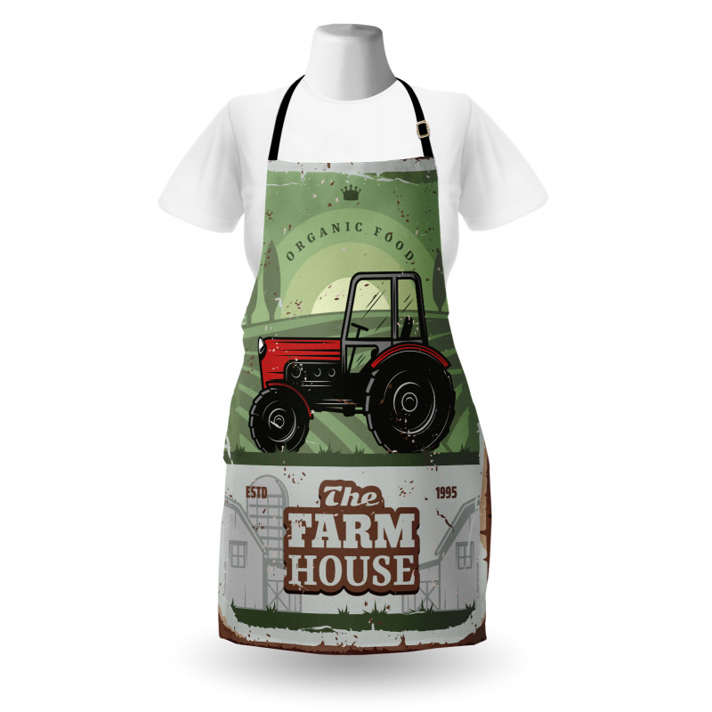 Farmer Tractor Art Apron