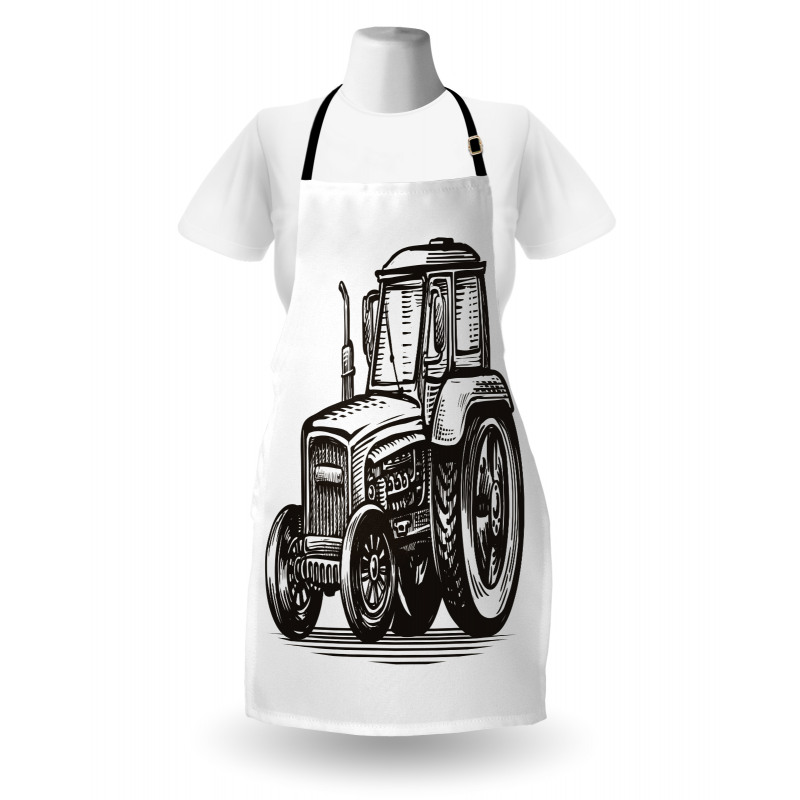 Farming Tractor Art Apron