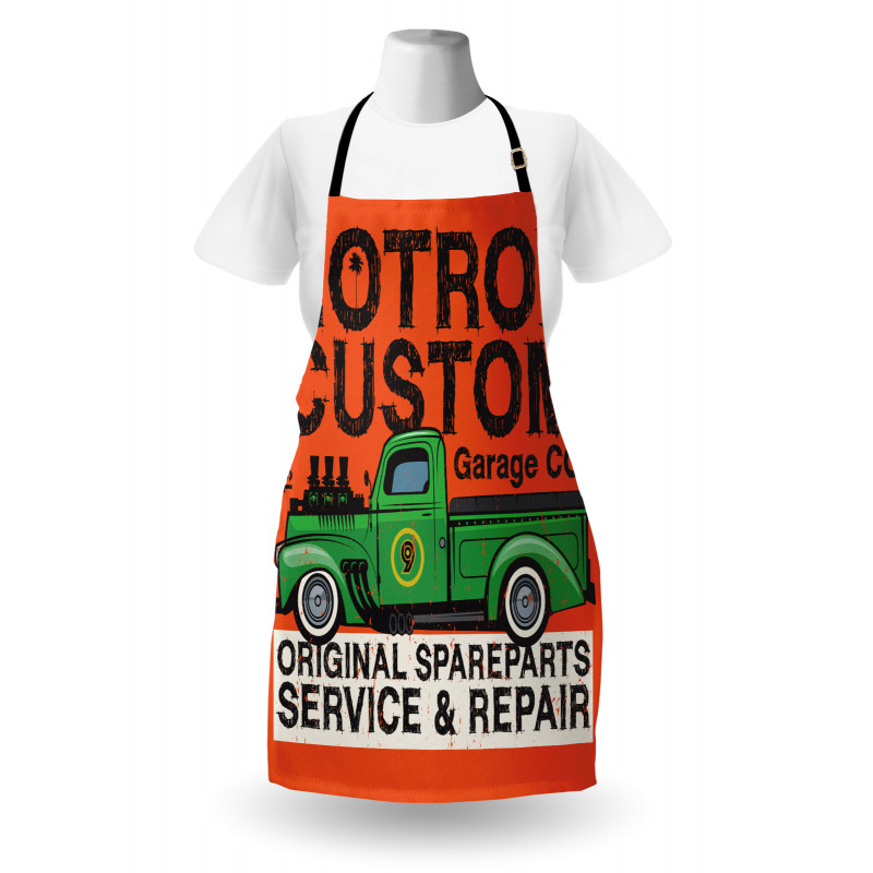 Garage Retro Vehicle Apron