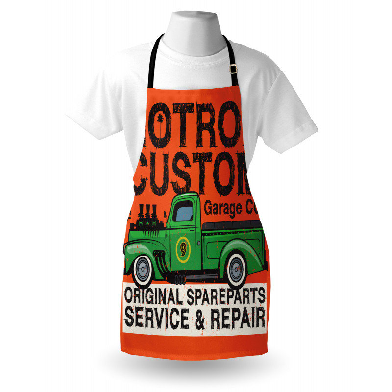 Garage Retro Vehicle Apron