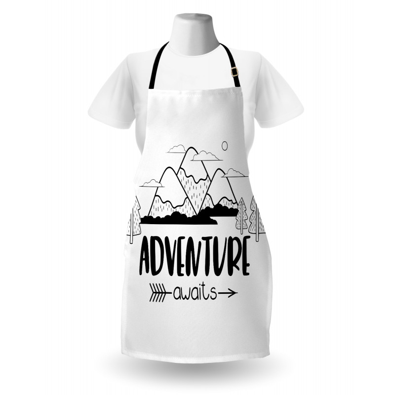 Mountain Lettering Apron