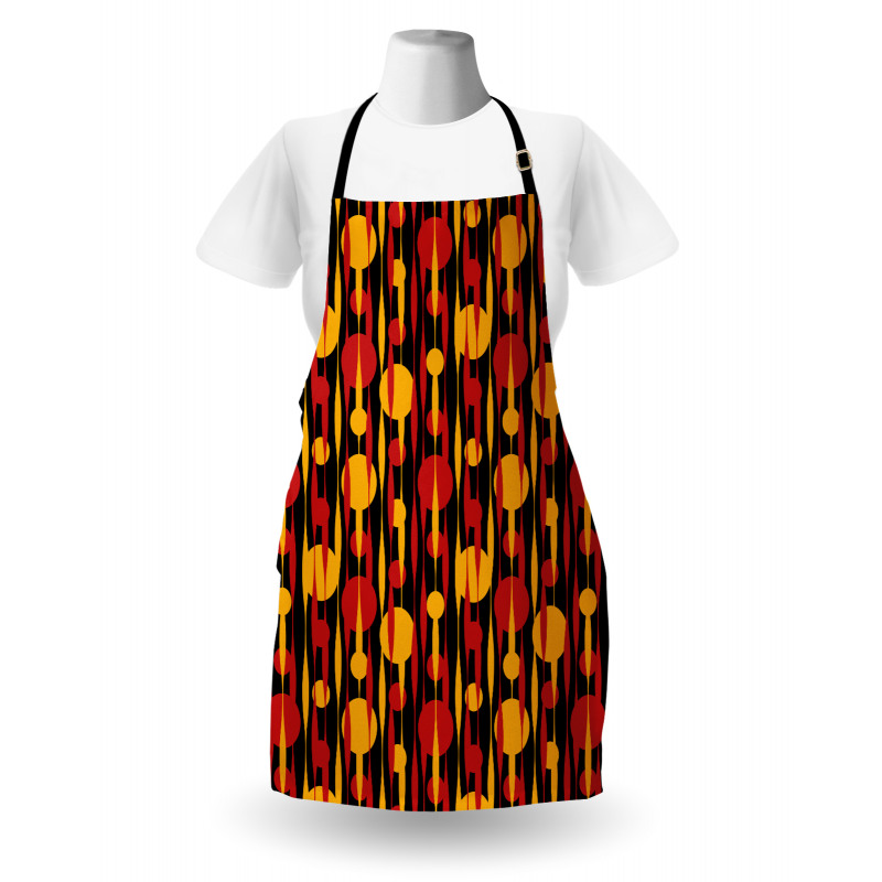 Circles Funky 70's Motifs Apron