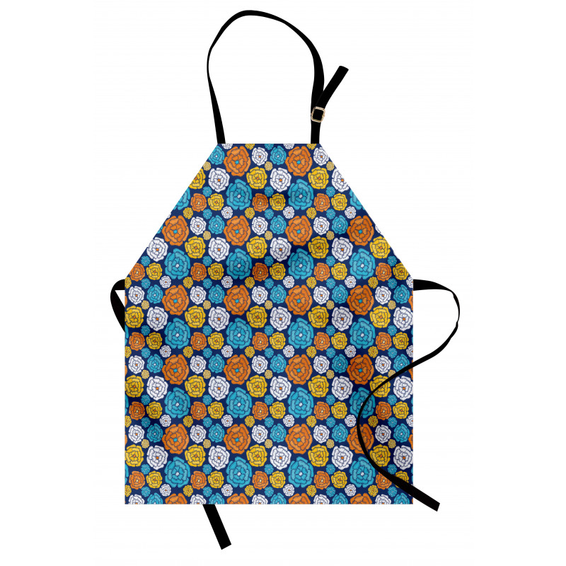 Folkloric Look Flower Art Apron