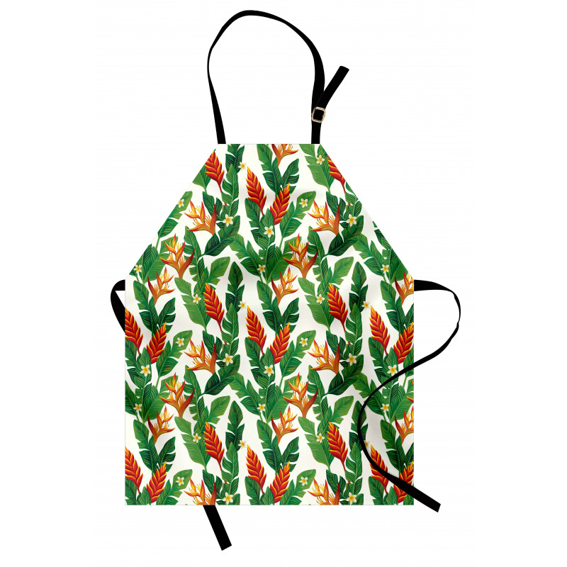 Vibrant Banana Leaves Art Apron