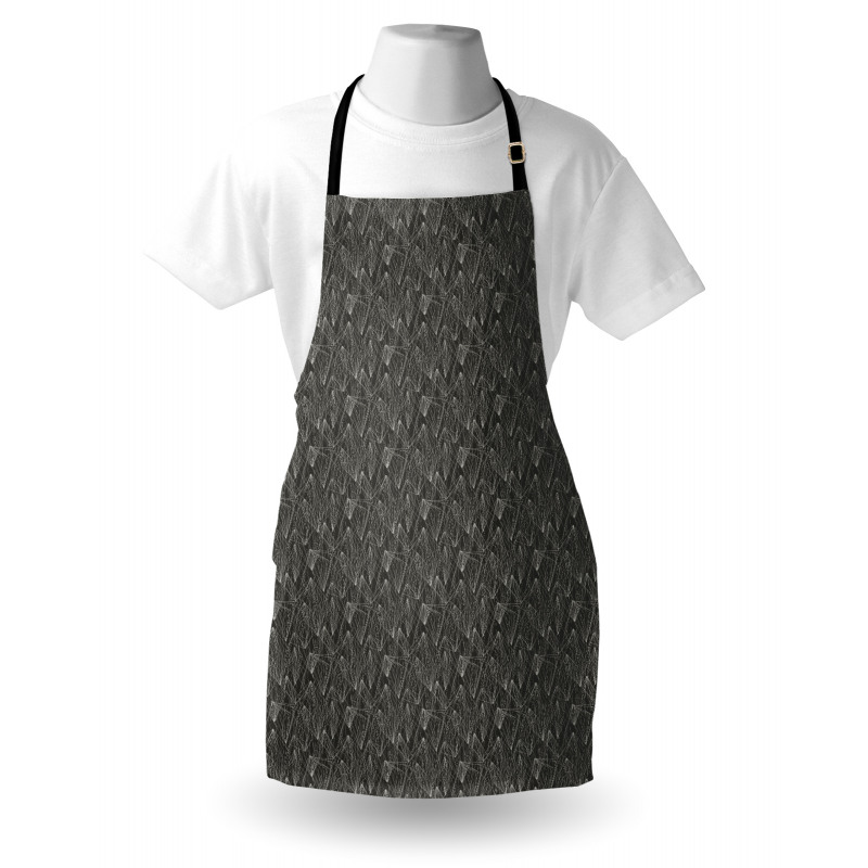 Modern Streaks and Beams Apron