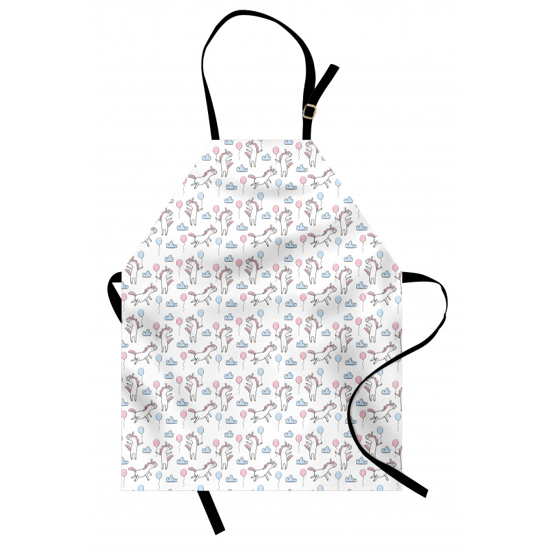 Cloud Balloon Unicorn Party Apron