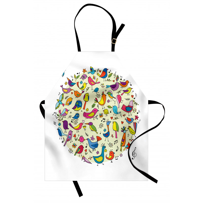 Vivid Little Birds Apron