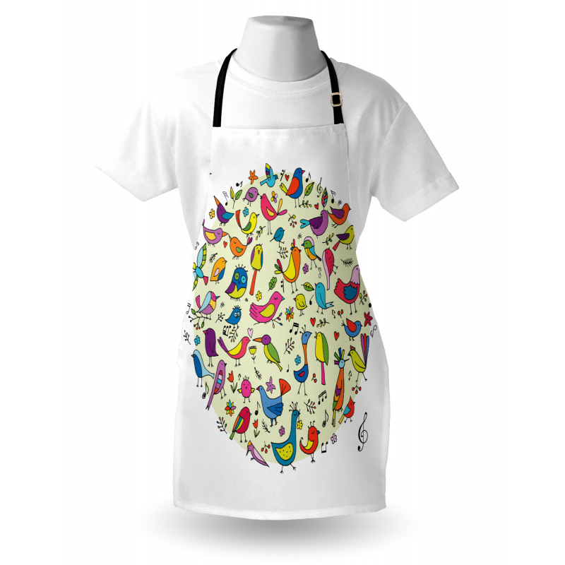 Vivid Little Birds Apron