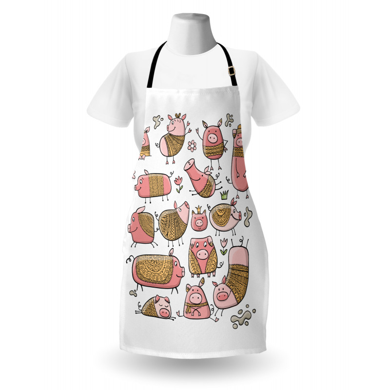 Zentangle Ornate on Pigs Apron