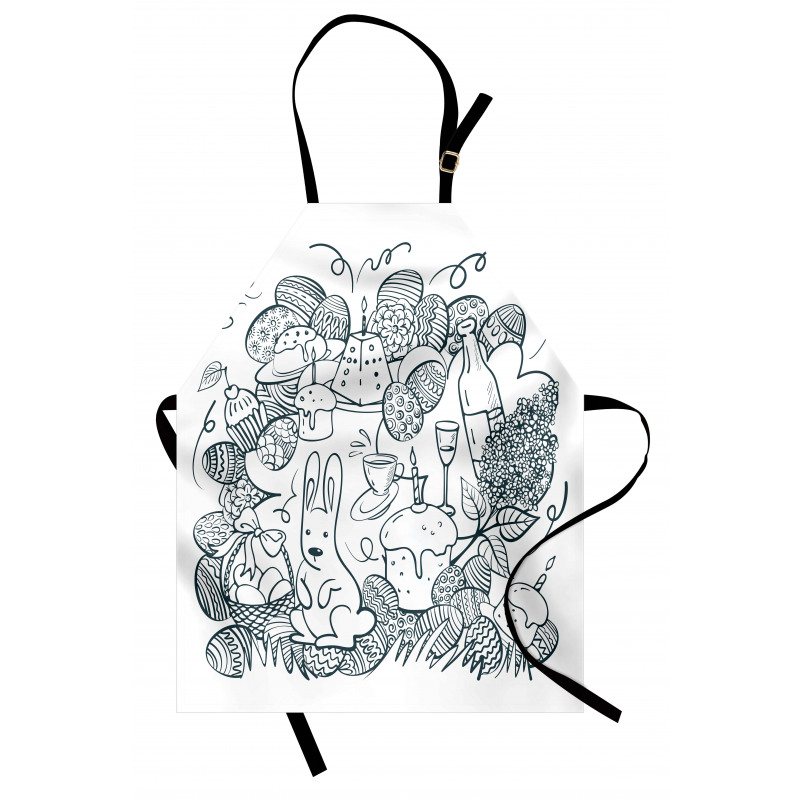 Monochrome Art Easter Apron