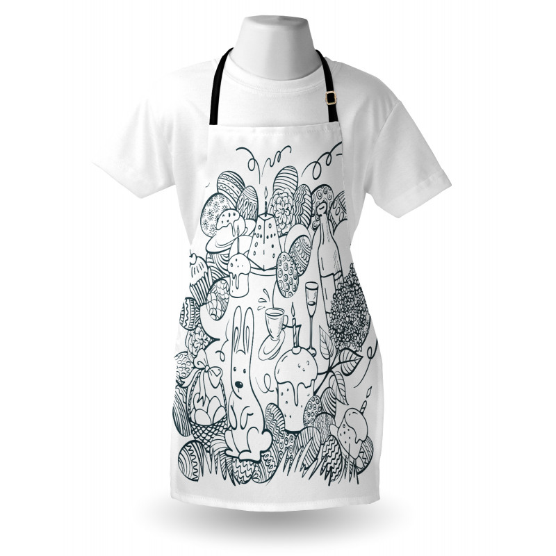 Monochrome Art Easter Apron