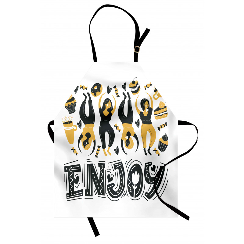 Enjoy Dancing Women Desserts Apron