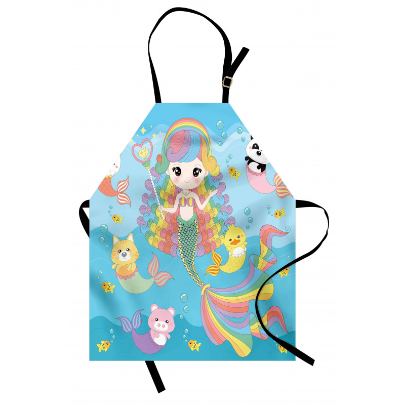 Funky Underwater Characters Apron