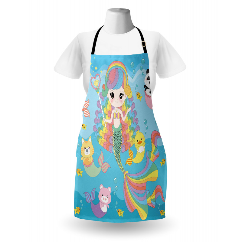 Funky Underwater Characters Apron