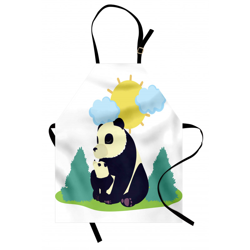 Mammal and His Baby Outdoors Apron