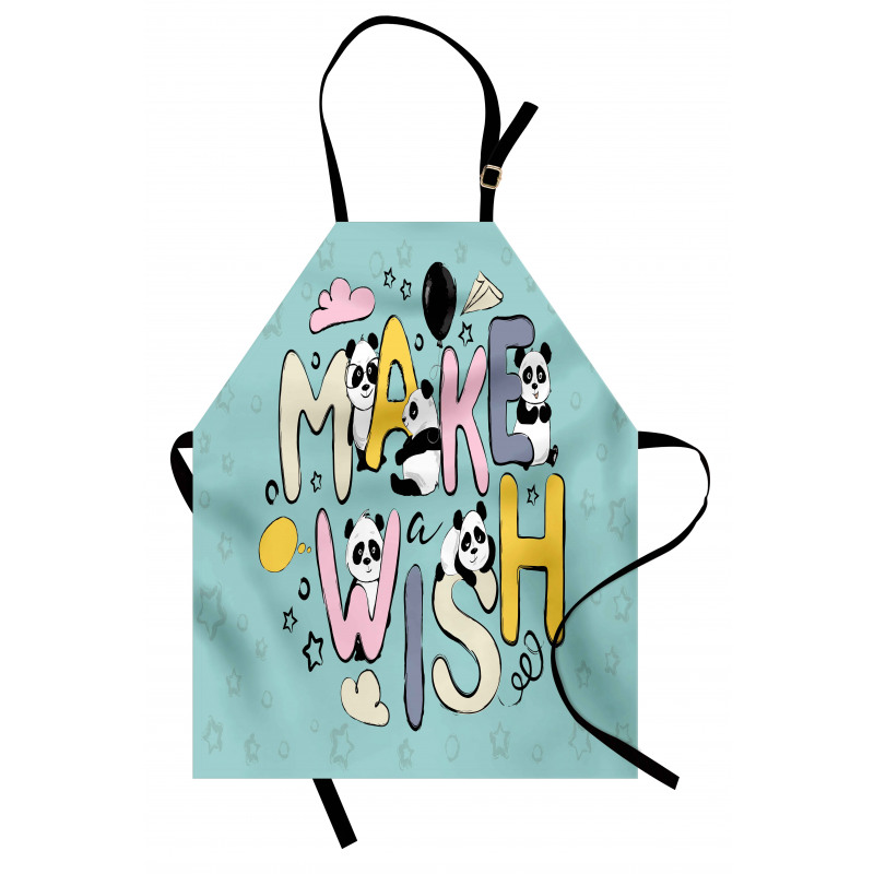 Whimsical Calligraphic Design Apron