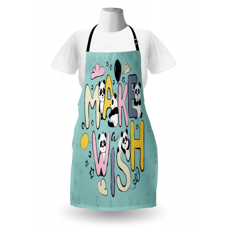 Whimsical Calligraphic Design Apron