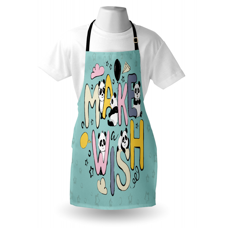 Whimsical Calligraphic Design Apron