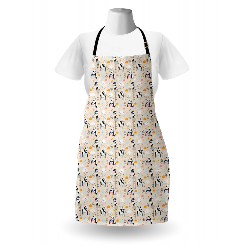 Sleeping Pandas and Rainbows Apron