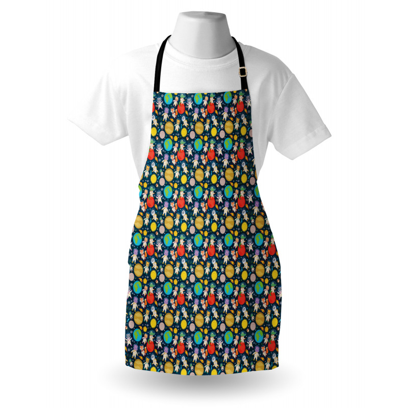 Funny Astronauts Floating Apron