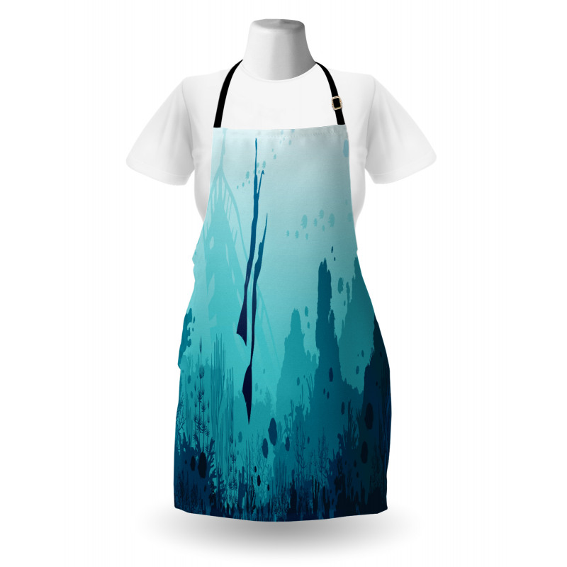 Freedivers and Coral Reef Apron