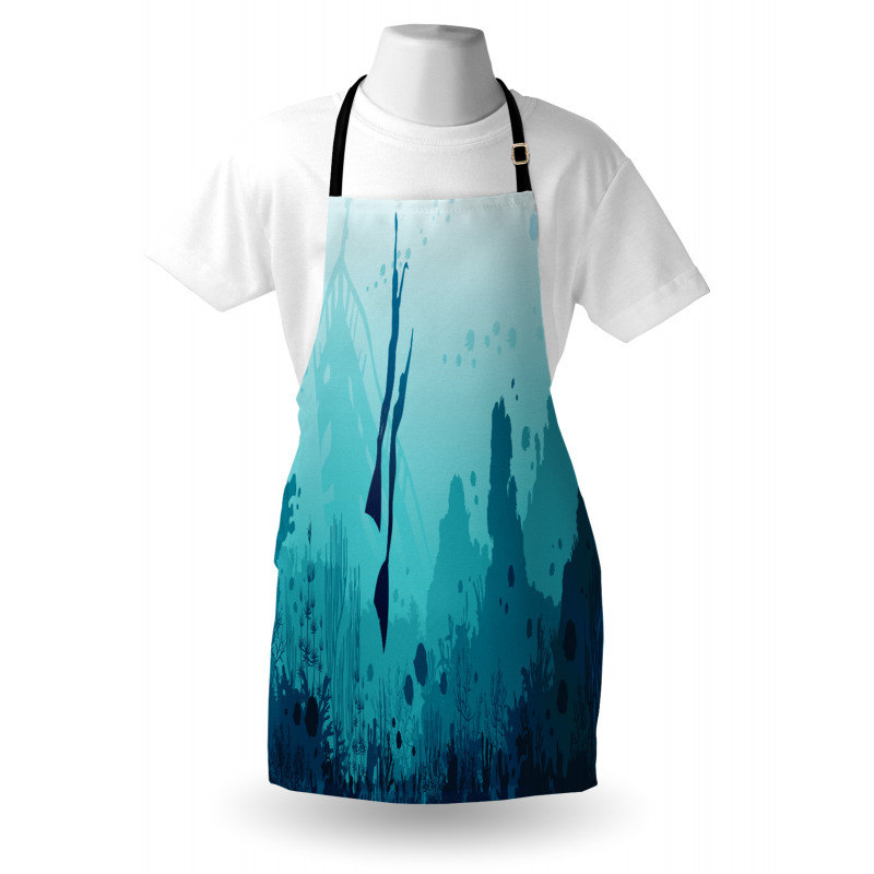 Freedivers and Coral Reef Apron