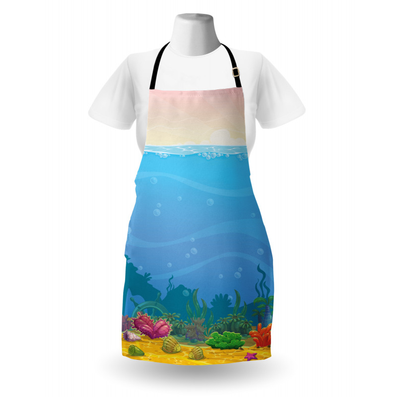 Vertical Underwater Scene Apron