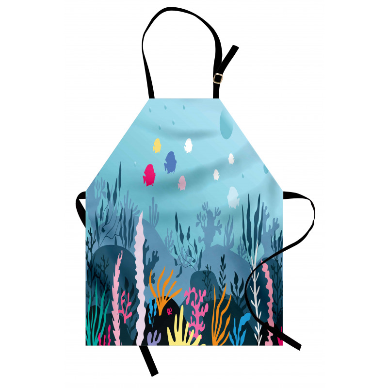 Seaweed Algae and Coral Apron