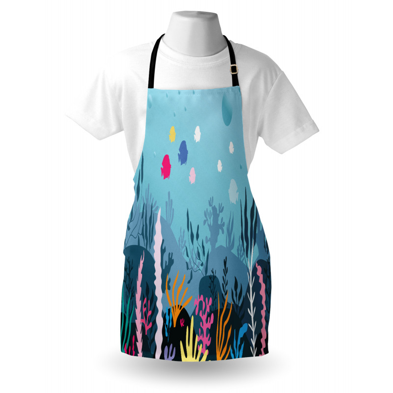 Seaweed Algae and Coral Apron