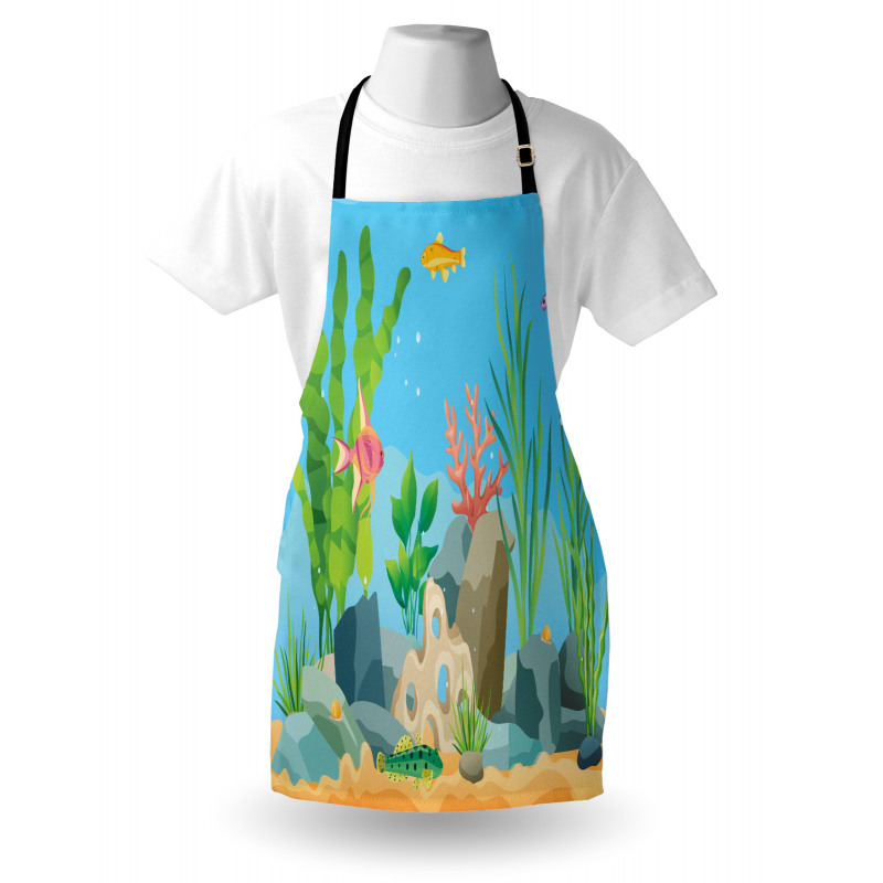 Exotic Fish and Seaweed Apron