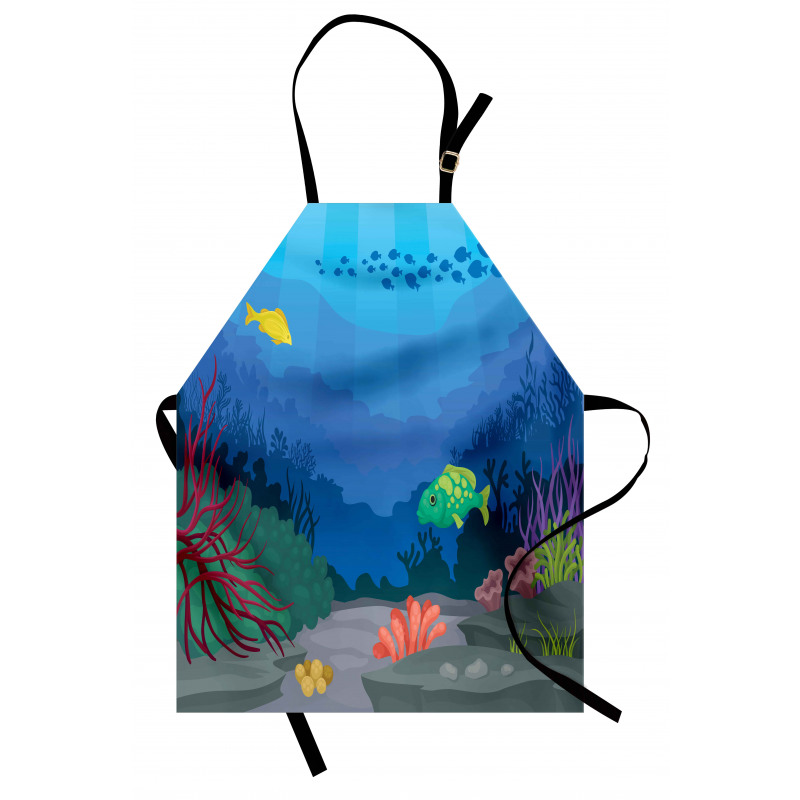 Oceanic Seaweed Seascape Apron