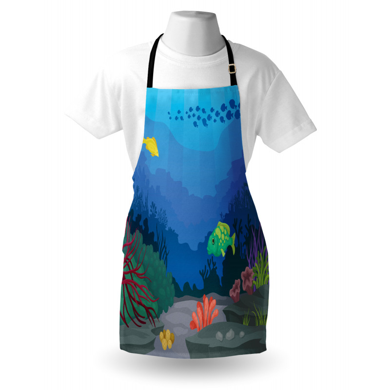 Oceanic Seaweed Seascape Apron