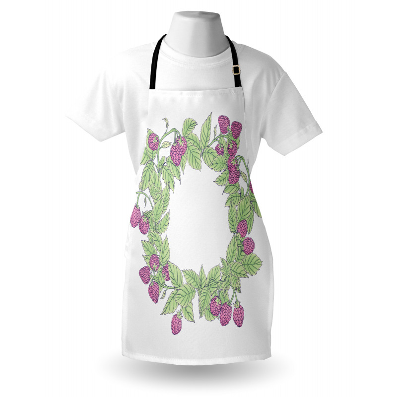 Raspberry Wreath Apron