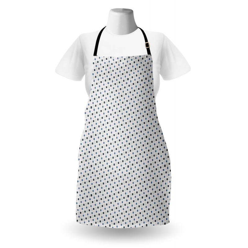 Geometric Grid Squares Apron