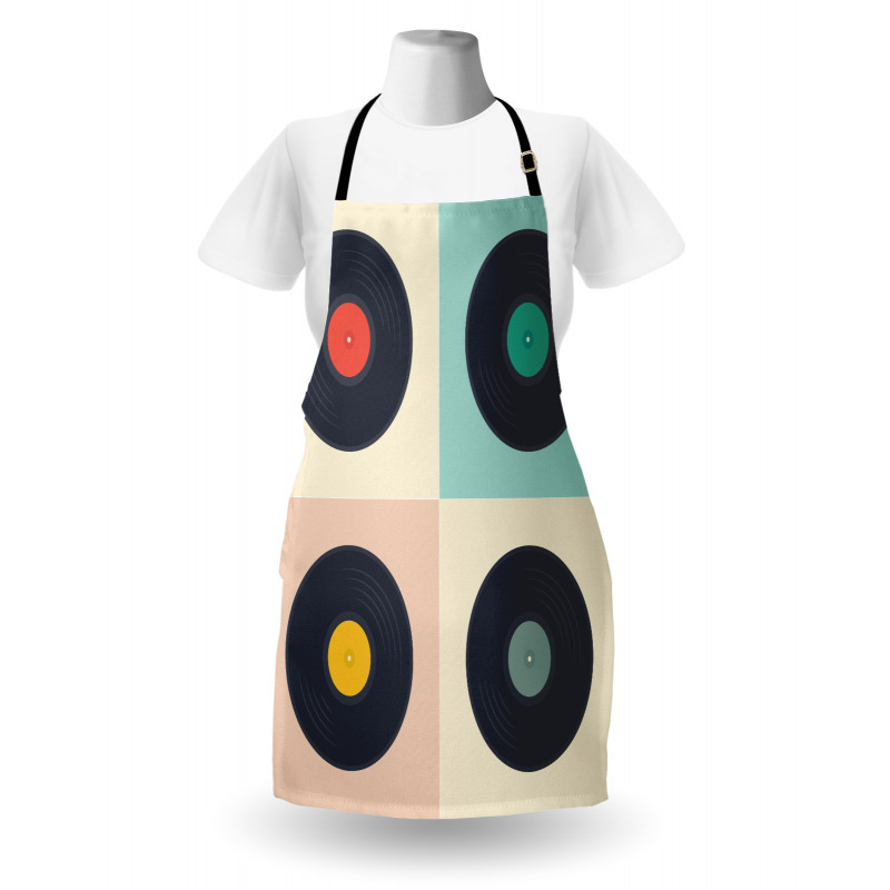 Pastel Record Discs Apron