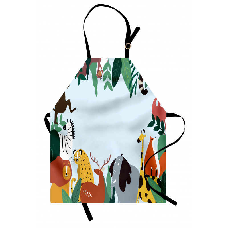 Wild Fauna and Exotic Leaves Apron