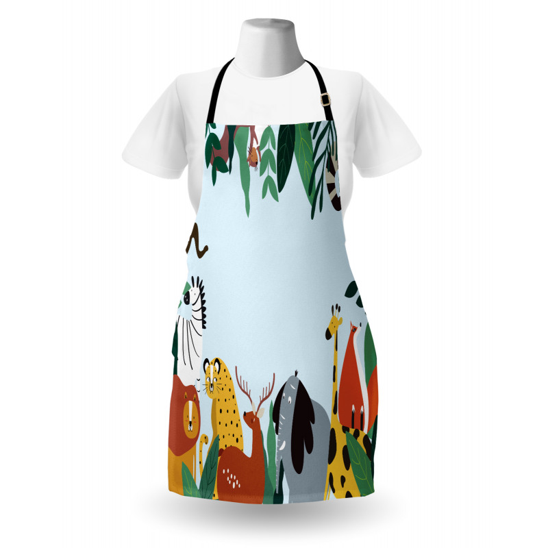 Wild Fauna and Exotic Leaves Apron