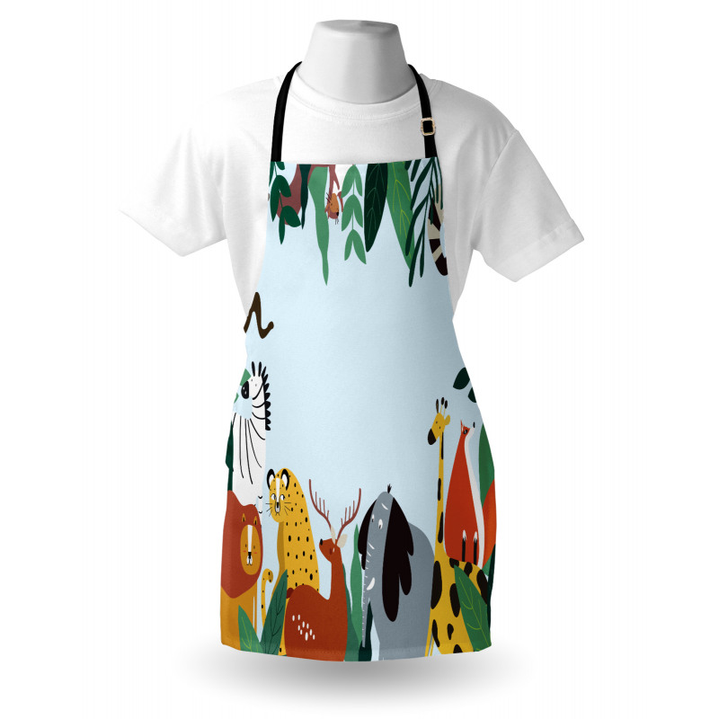 Wild Fauna and Exotic Leaves Apron