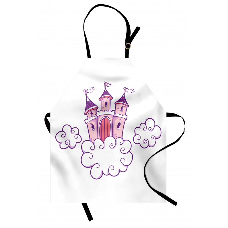 Dreamy Fortress Clouds Art Apron