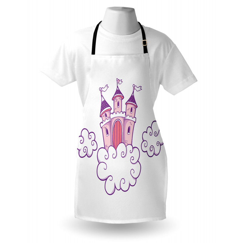 Dreamy Fortress Clouds Art Apron