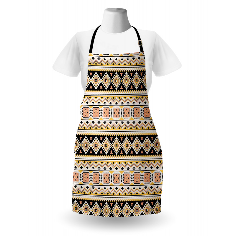 Triangles Tribal Motifs Art Apron