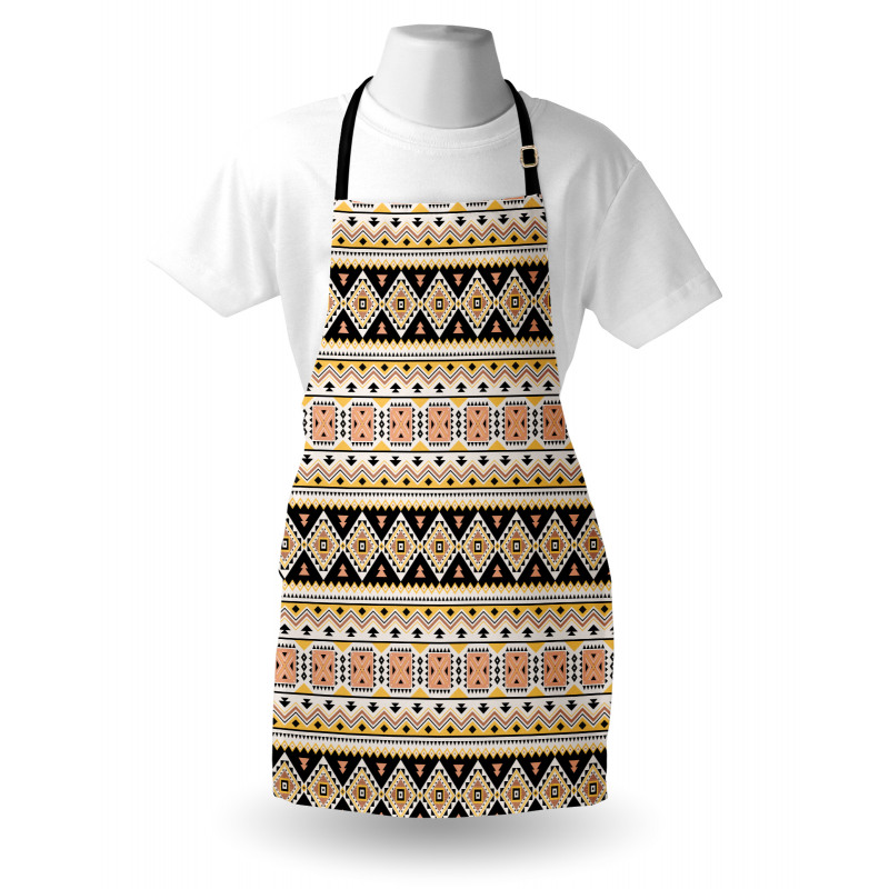 Triangles Tribal Motifs Art Apron