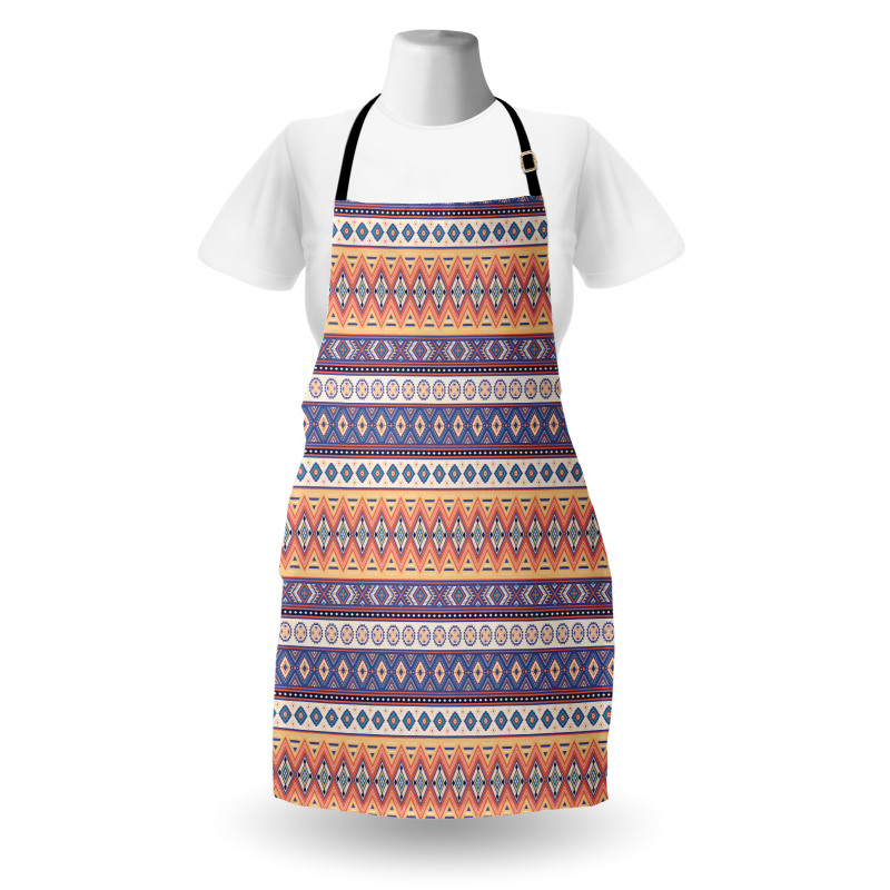 Mexican Inspired Lines Art Apron