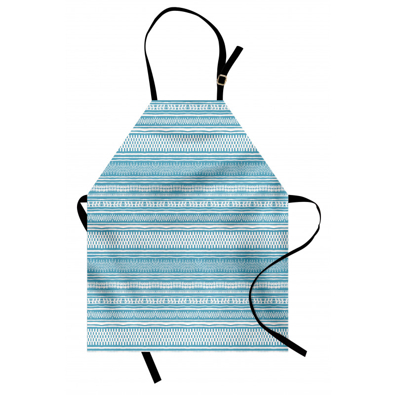 Horizontal Strips and Zigzags Apron